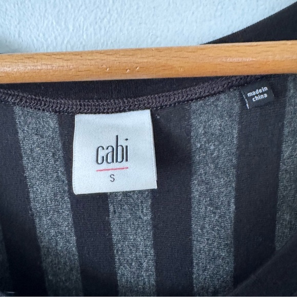 Cabi gray and black striped tank dress Size Small - Picture 4 of 5